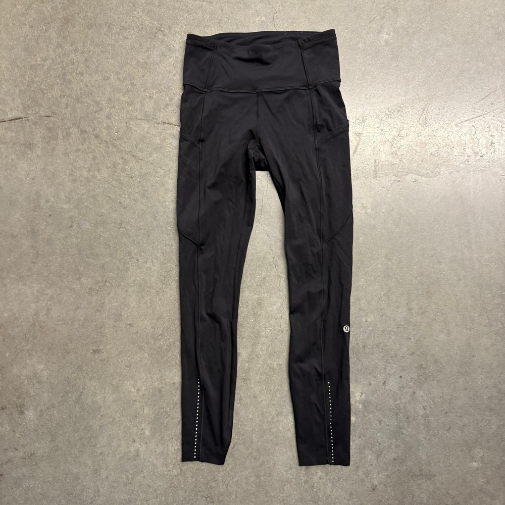 Lululemon Speed Up Tight 25 High Rise Black Running Leggings Size 4 W5BS8S